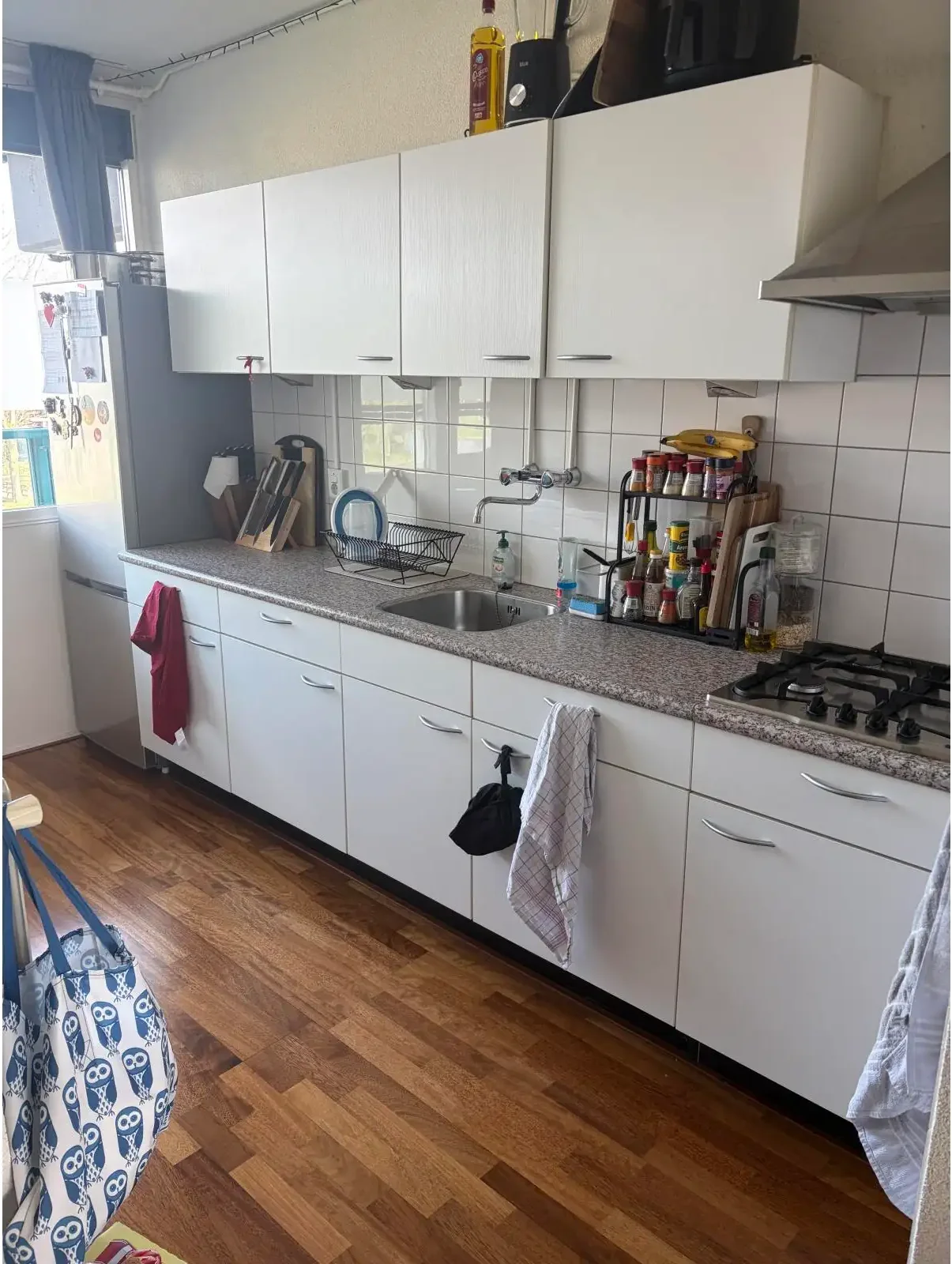 geblurde versie van de foto als achtergrond
