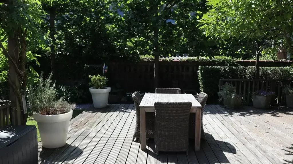 geblurde versie van de foto als achtergrond