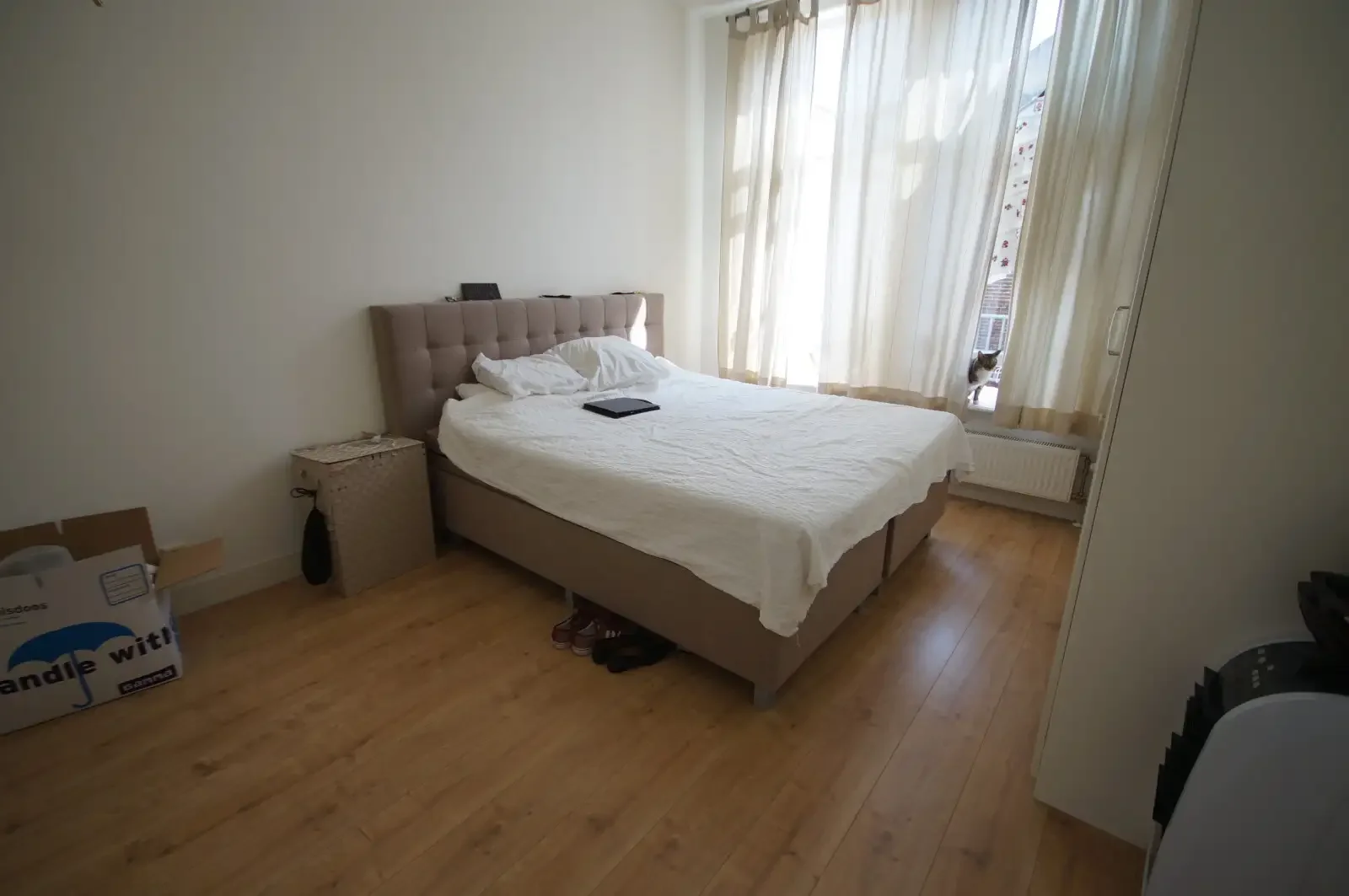 geblurde versie van de foto als achtergrond