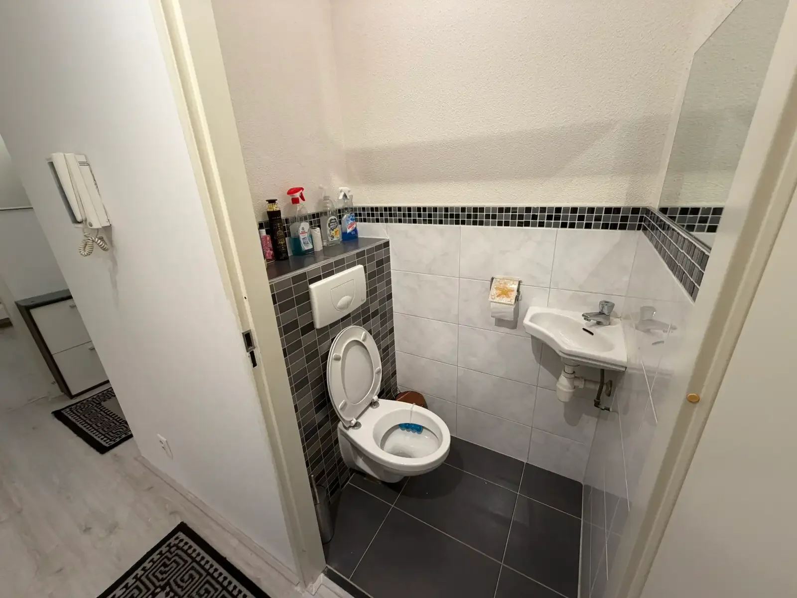 geblurde versie van de foto als achtergrond