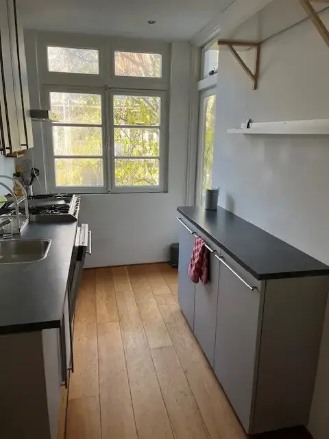 geblurde versie van de foto als achtergrond