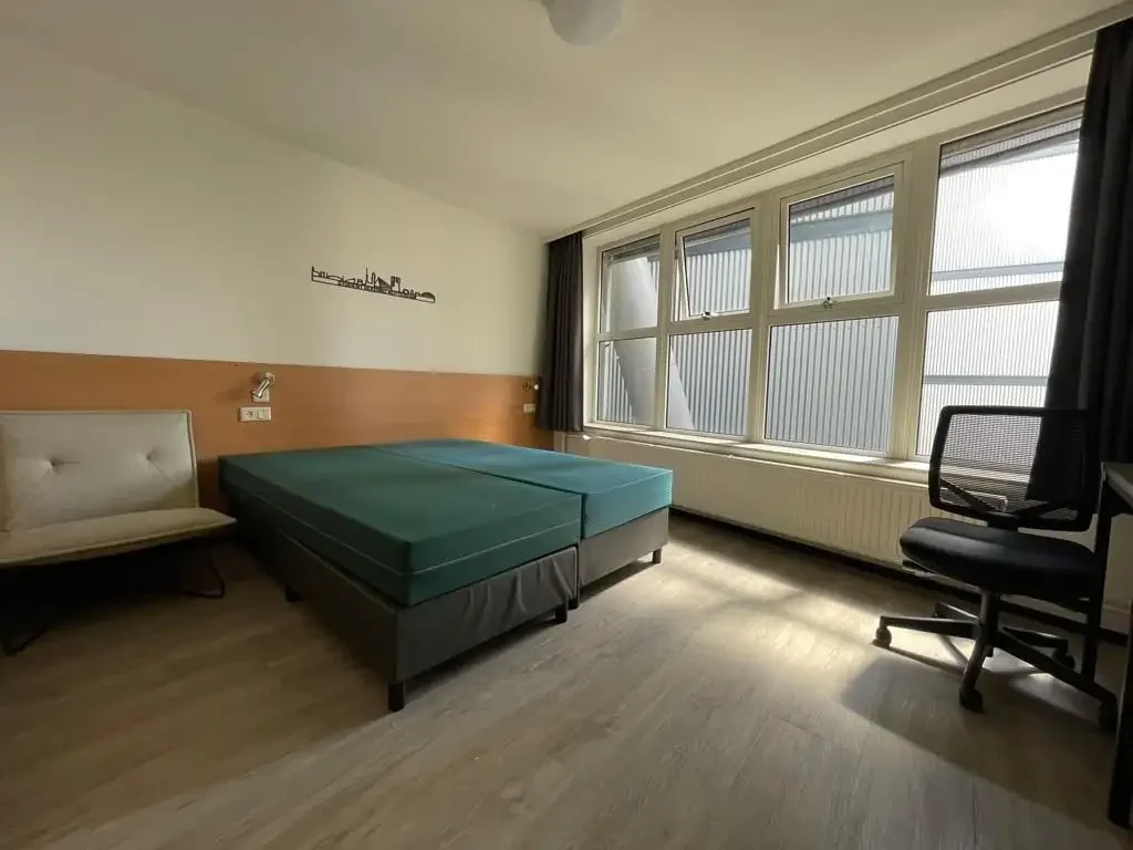 geblurde versie van de foto als achtergrond