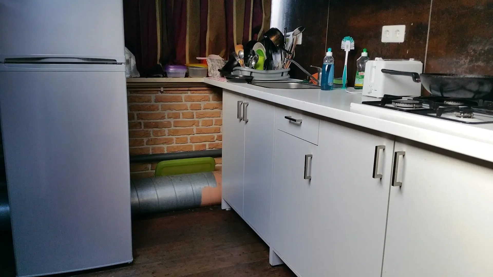 geblurde versie van de foto als achtergrond