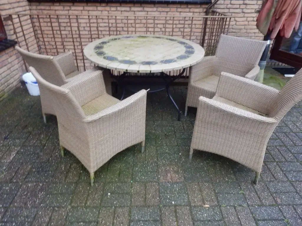 geblurde versie van de foto als achtergrond