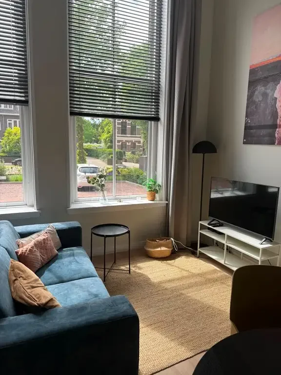 geblurde versie van de foto als achtergrond
