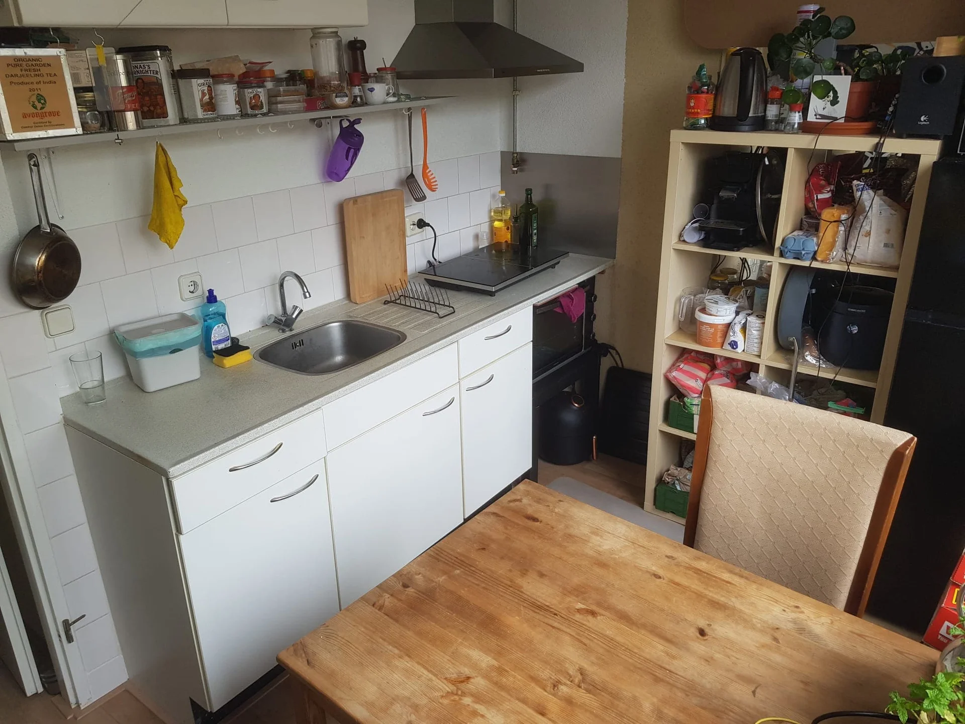 geblurde versie van de foto als achtergrond
