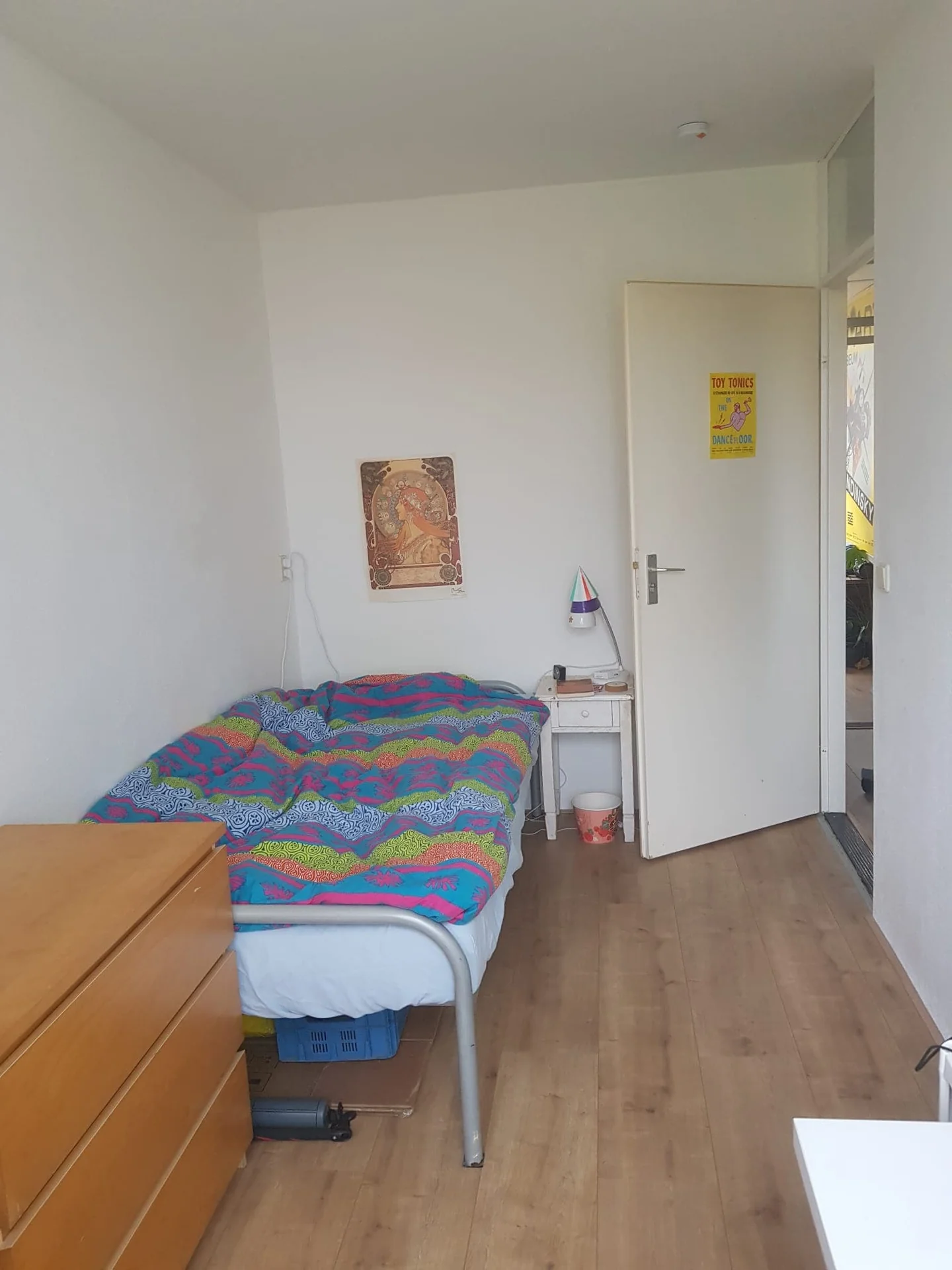 geblurde versie van de foto als achtergrond