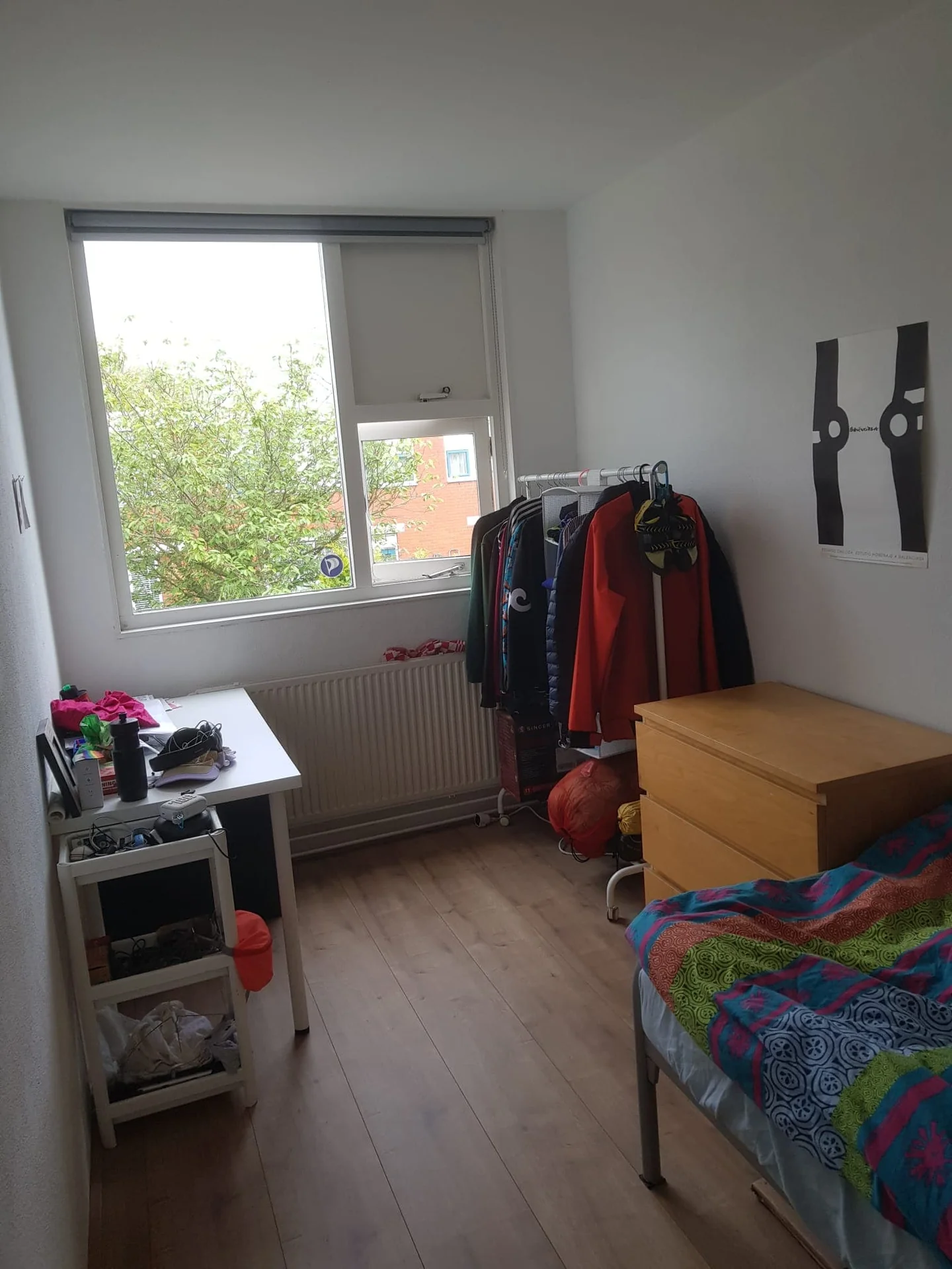 geblurde versie van de foto als achtergrond