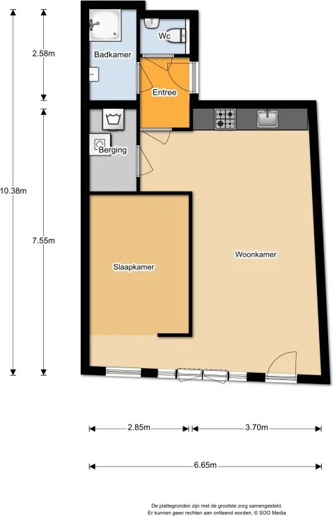 Foto van de Appartement gelegen aan de Nieuwstraat in Zwolle