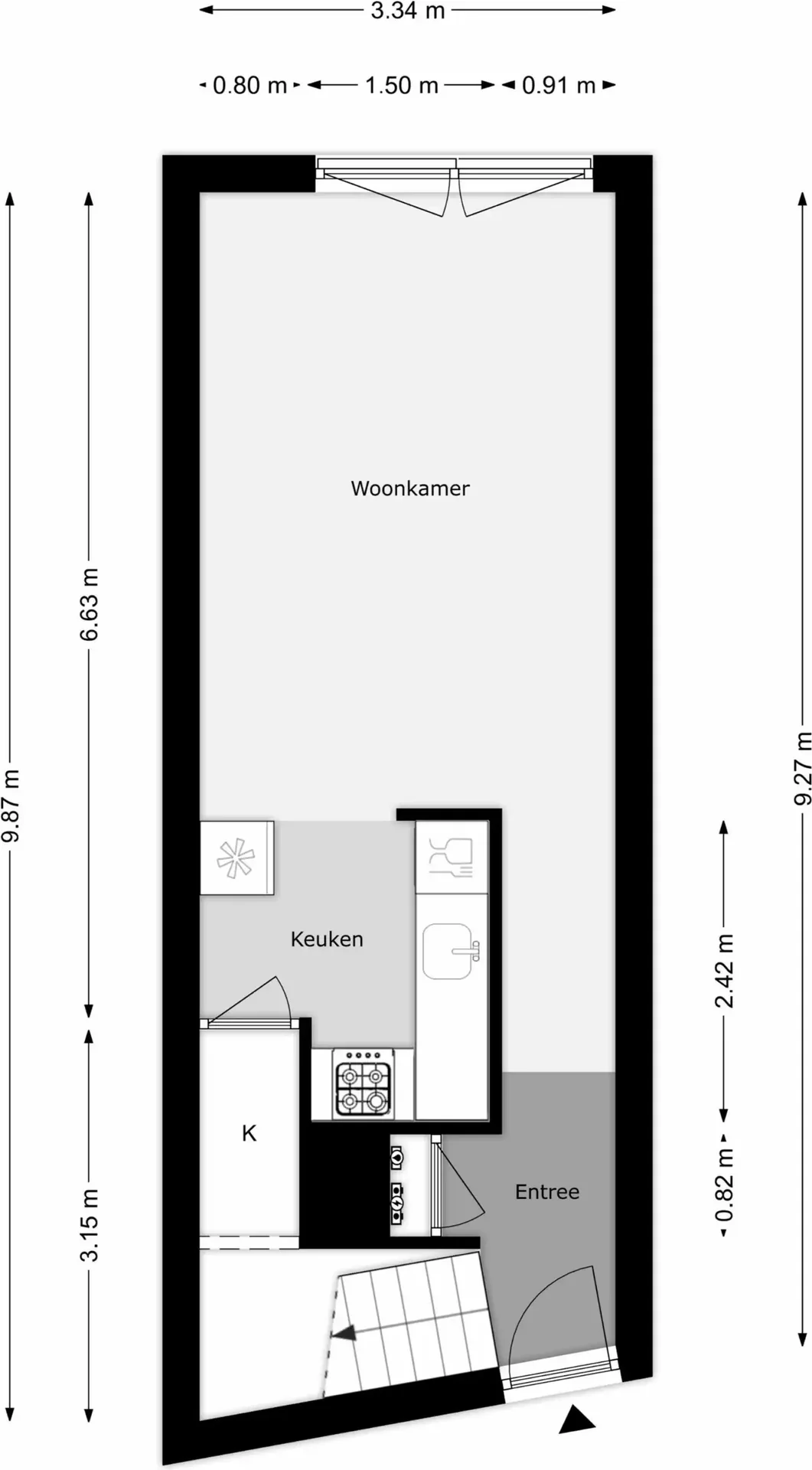 Foto van de Appartement gelegen aan de Françoise van Savoyetoren in Breda