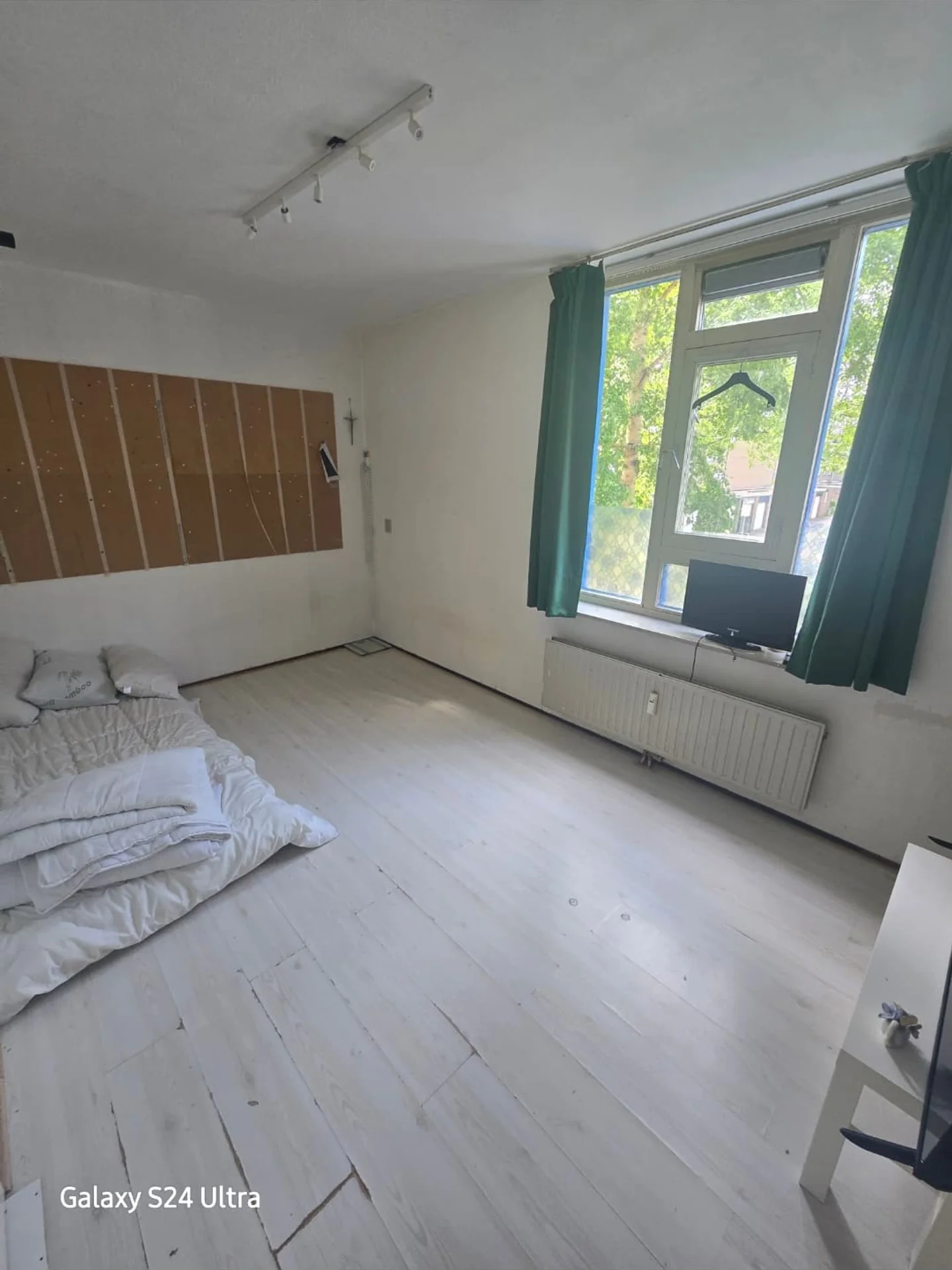 geblurde versie van de foto als achtergrond