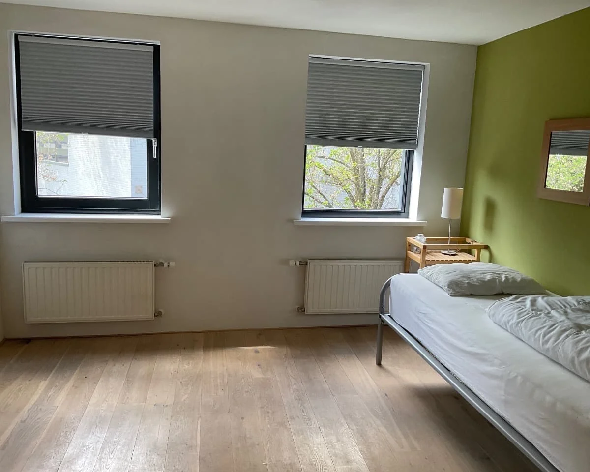 geblurde versie van de foto als achtergrond