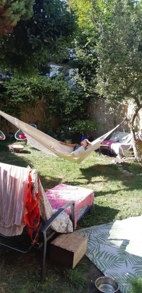 geblurde versie van de foto als achtergrond