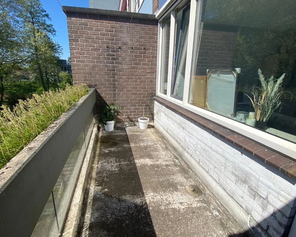 geblurde versie van de foto als achtergrond
