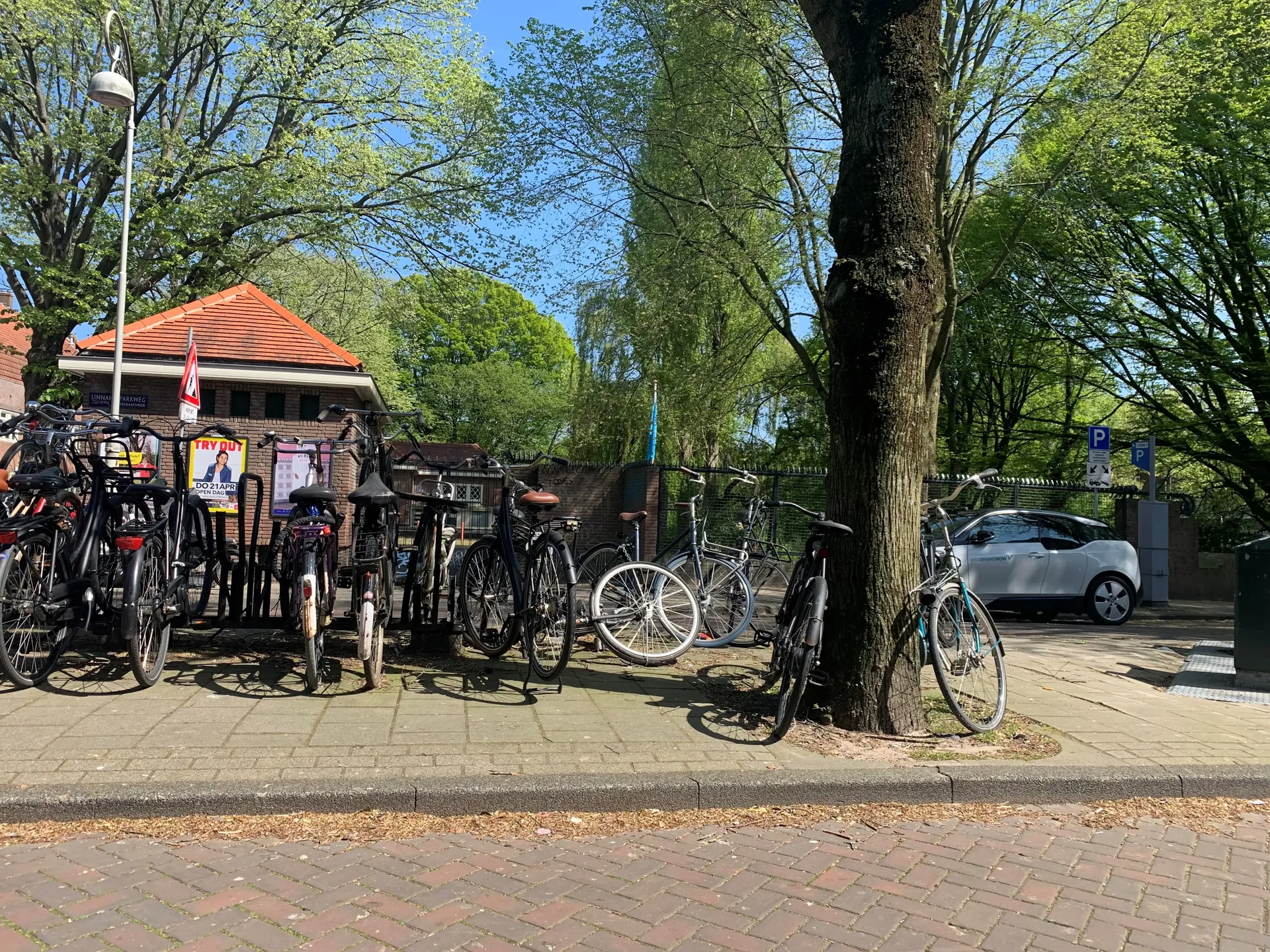 geblurde versie van de foto als achtergrond