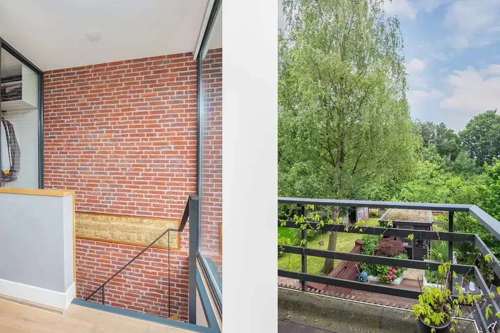 geblurde versie van de foto als achtergrond