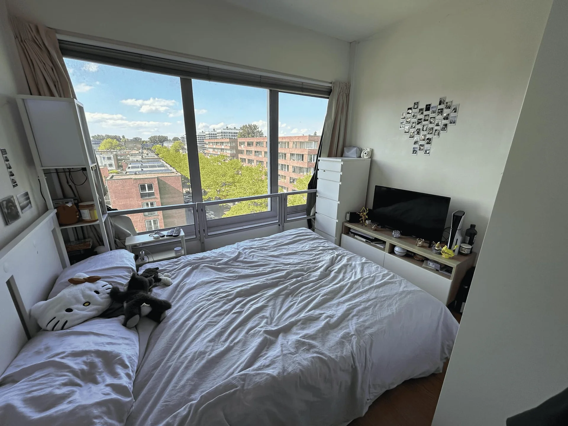geblurde versie van de foto als achtergrond
