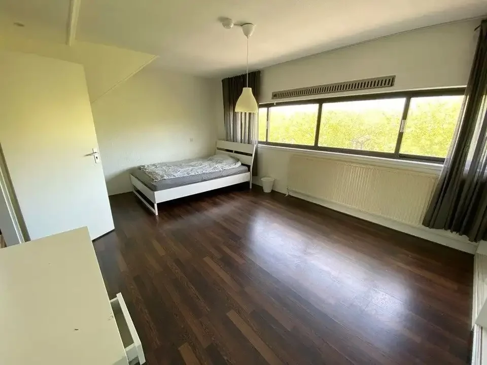 geblurde versie van de foto als achtergrond