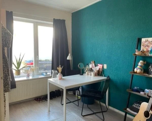 geblurde versie van de foto als achtergrond