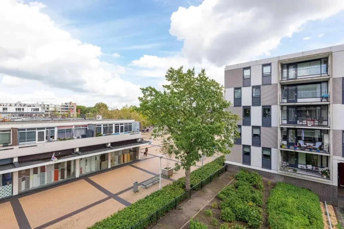 geblurde versie van de foto als achtergrond