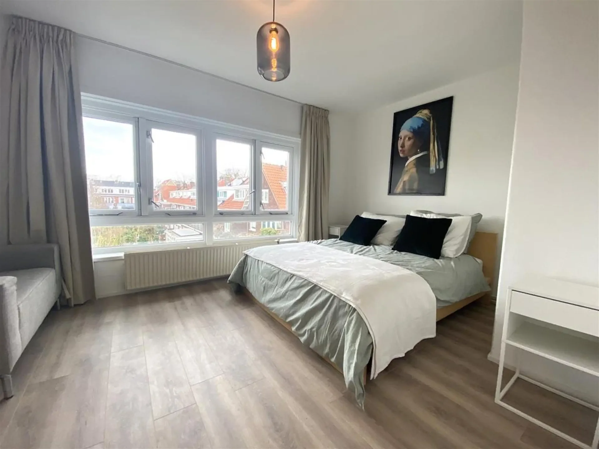 geblurde versie van de foto als achtergrond