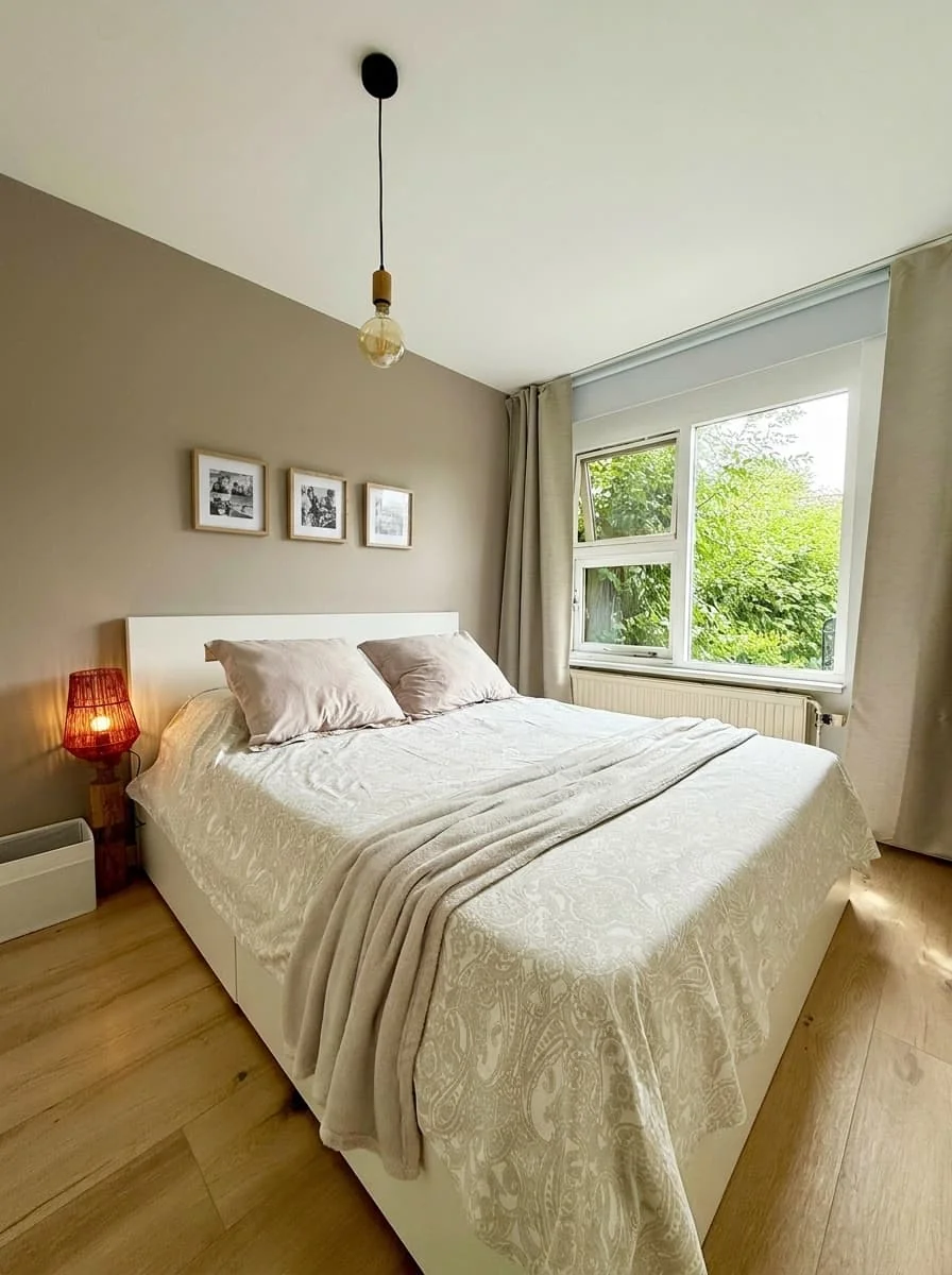 geblurde versie van de foto als achtergrond