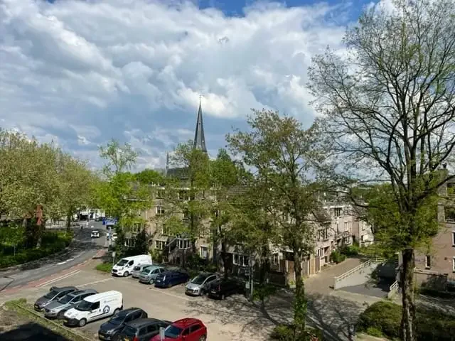 geblurde versie van de foto als achtergrond