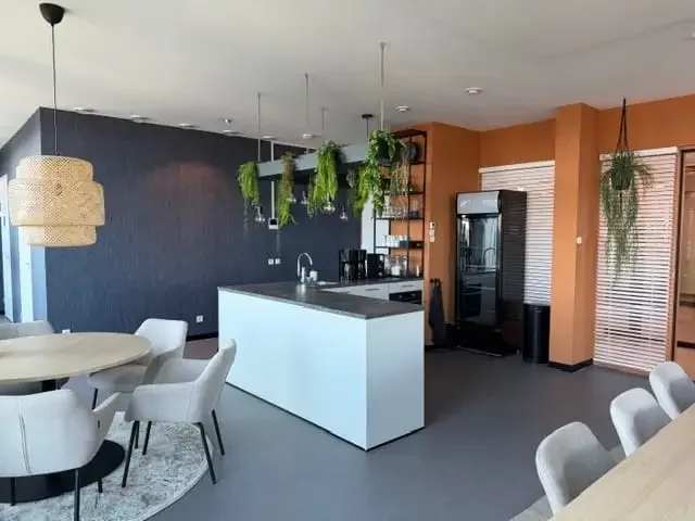 geblurde versie van de foto als achtergrond