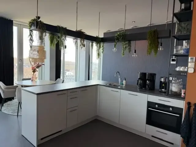 geblurde versie van de foto als achtergrond