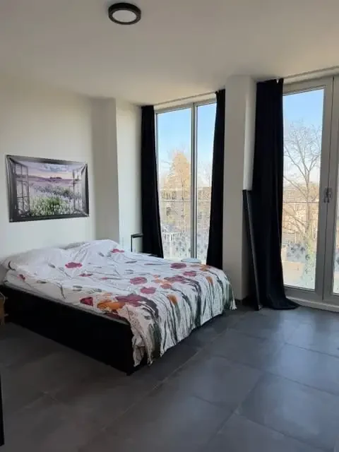geblurde versie van de foto als achtergrond