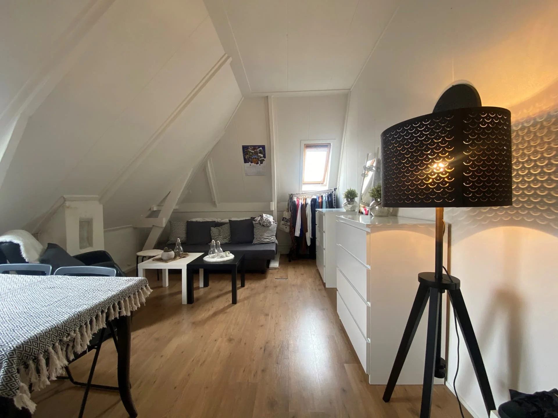 geblurde versie van de foto als achtergrond
