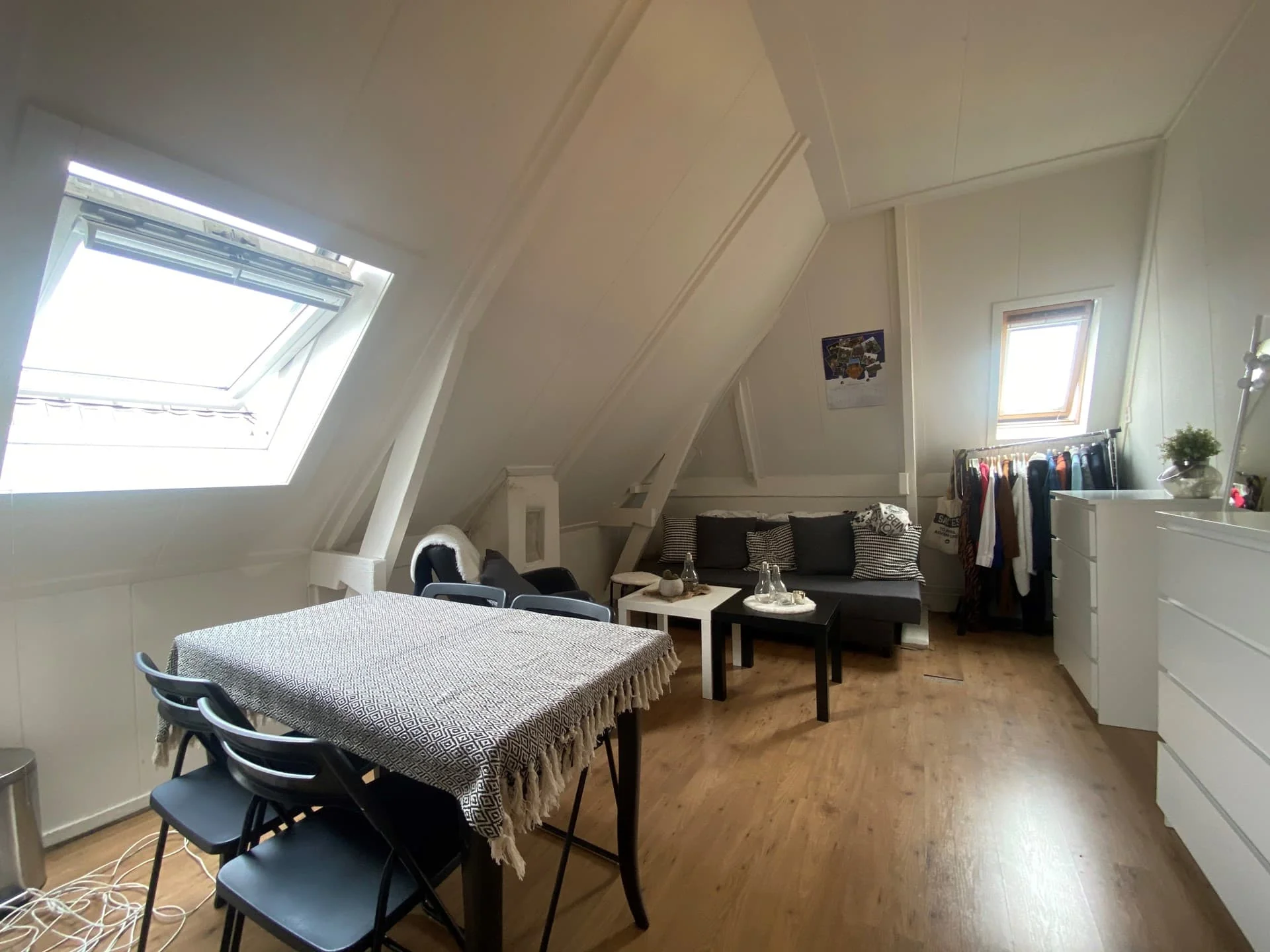 geblurde versie van de foto als achtergrond
