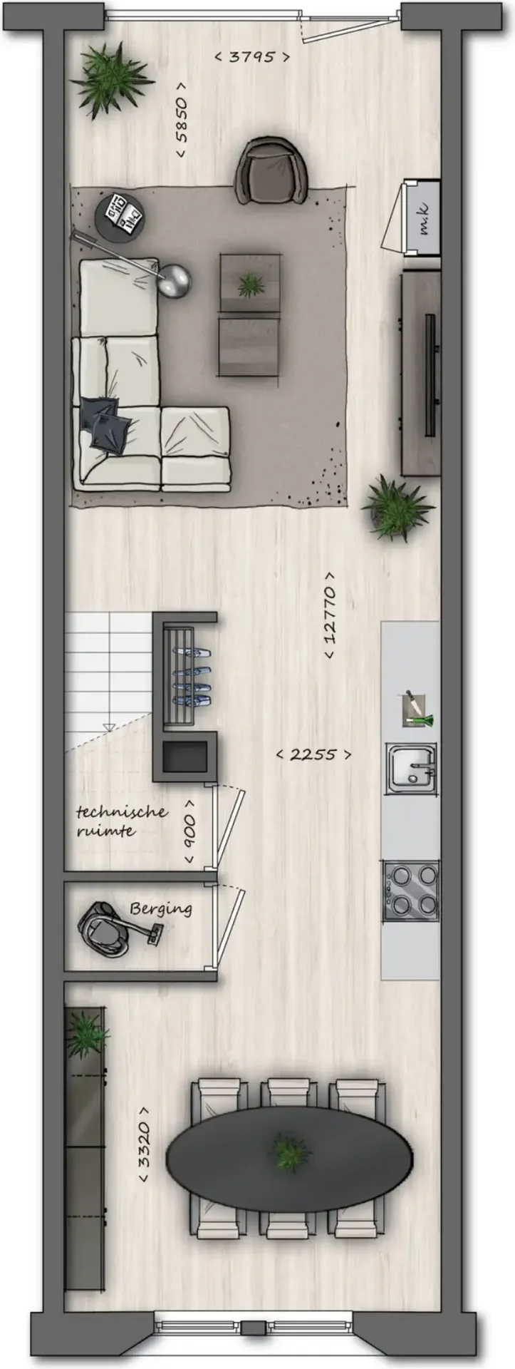 Foto van de Appartement gelegen aan de Noordstraat in Tilburg