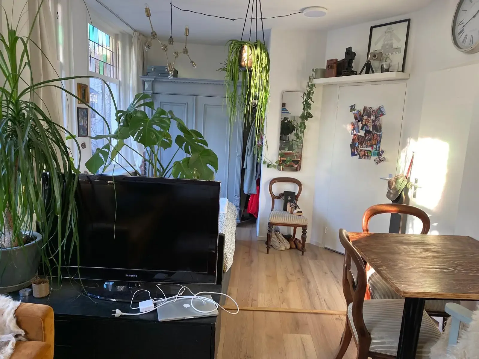 geblurde versie van de foto als achtergrond