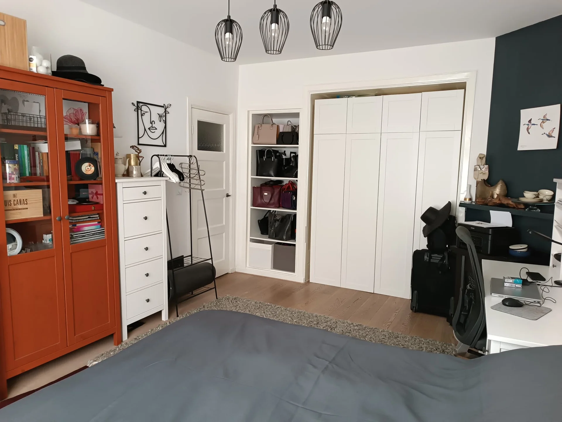 geblurde versie van de foto als achtergrond