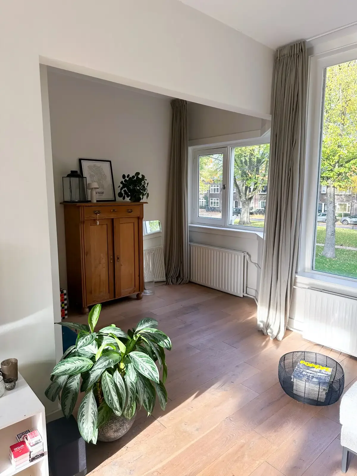 geblurde versie van de foto als achtergrond
