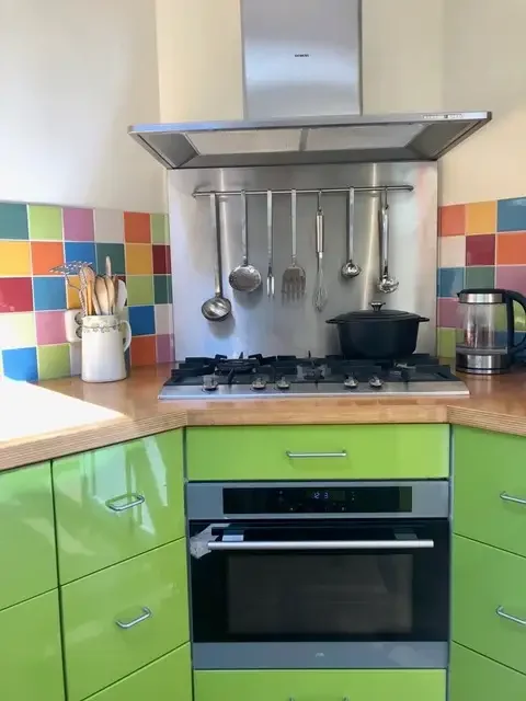 geblurde versie van de foto als achtergrond