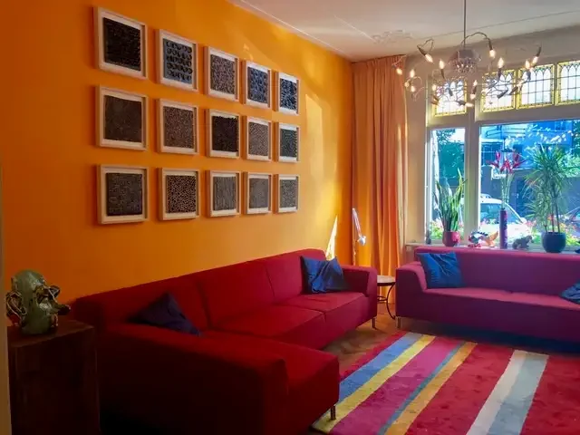 geblurde versie van de foto als achtergrond