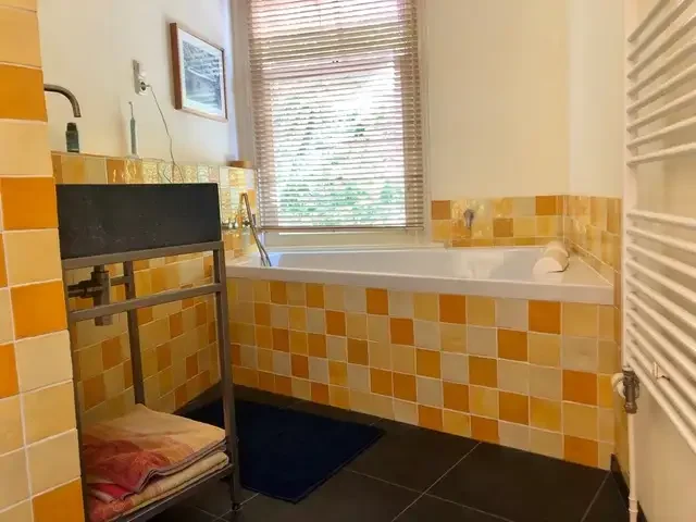 geblurde versie van de foto als achtergrond