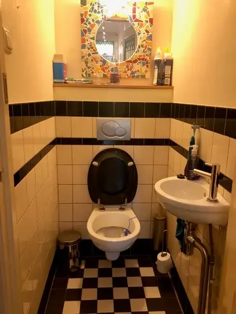 geblurde versie van de foto als achtergrond