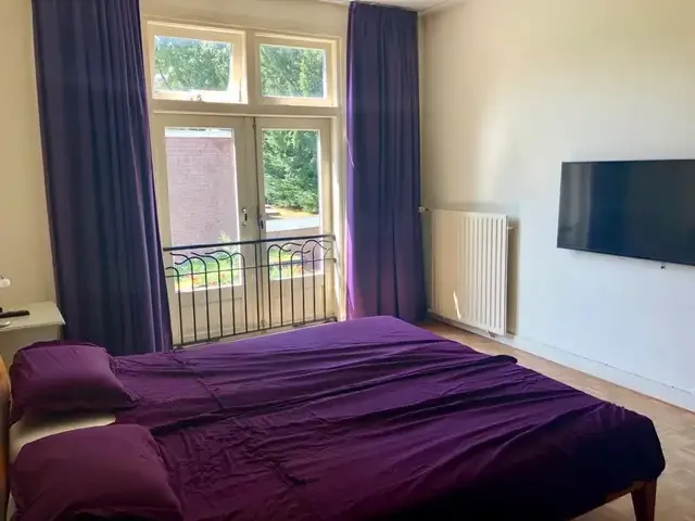 geblurde versie van de foto als achtergrond