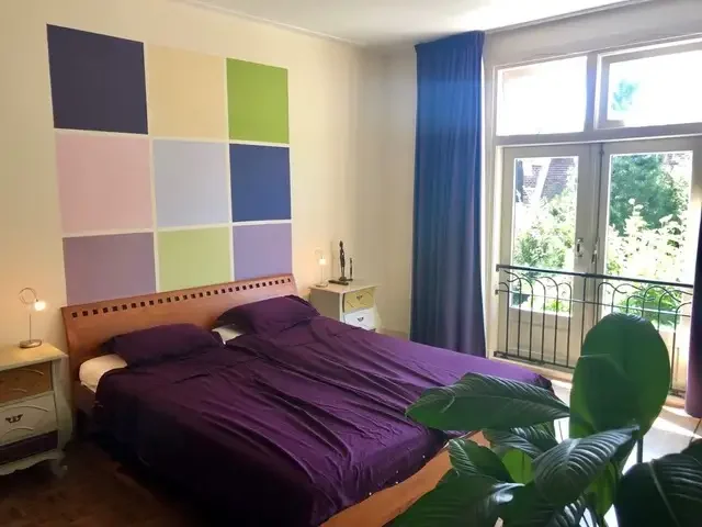 geblurde versie van de foto als achtergrond