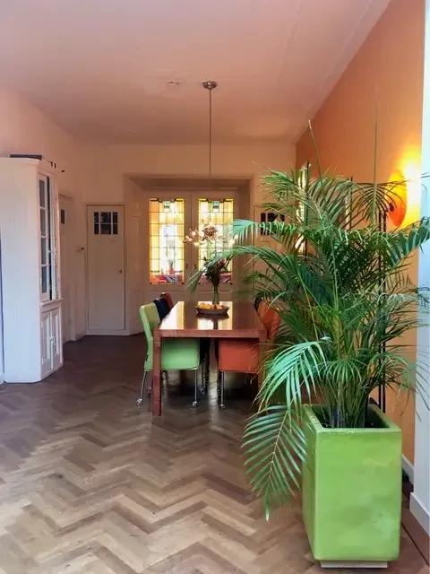 geblurde versie van de foto als achtergrond