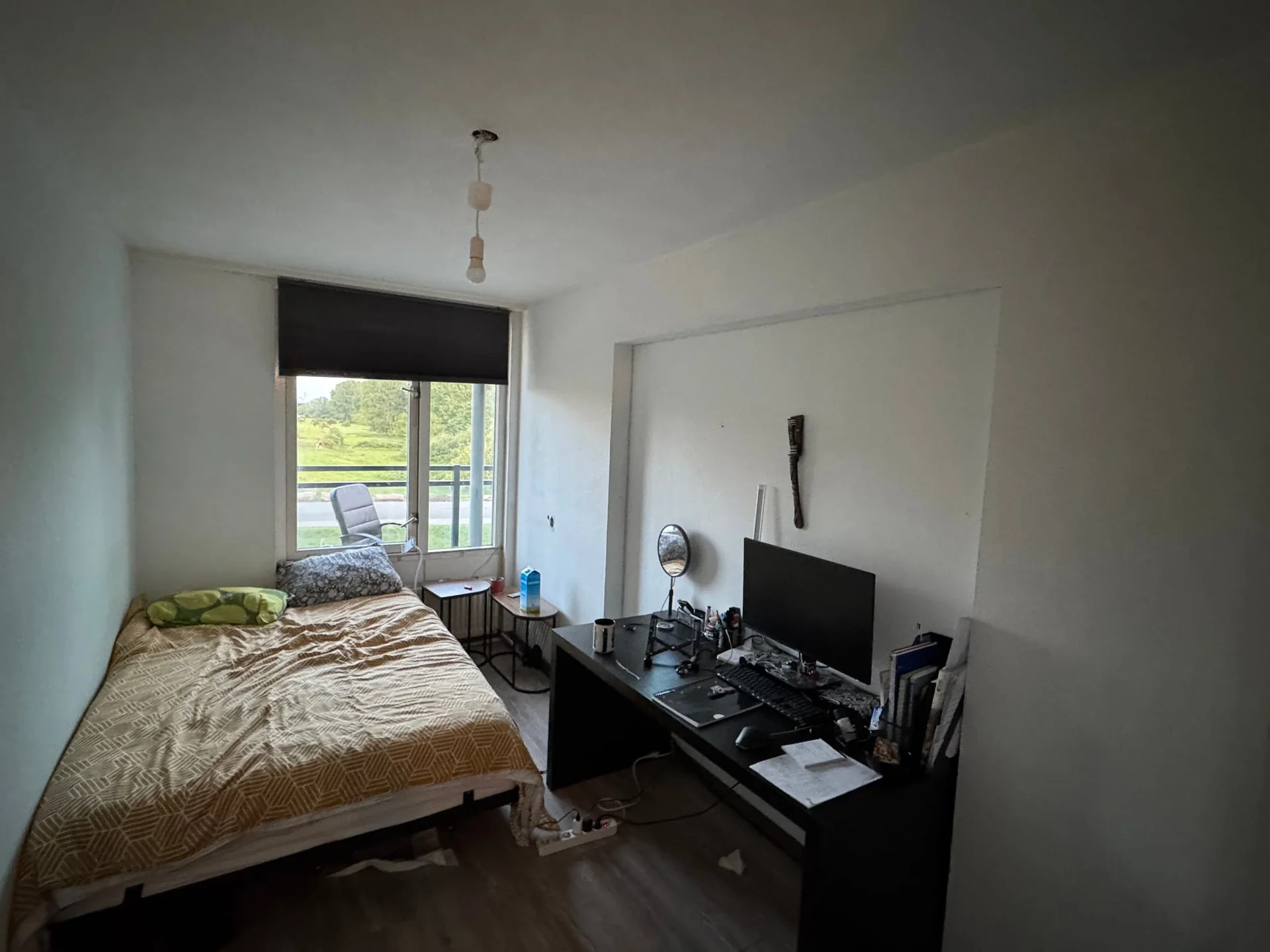 geblurde versie van de foto als achtergrond