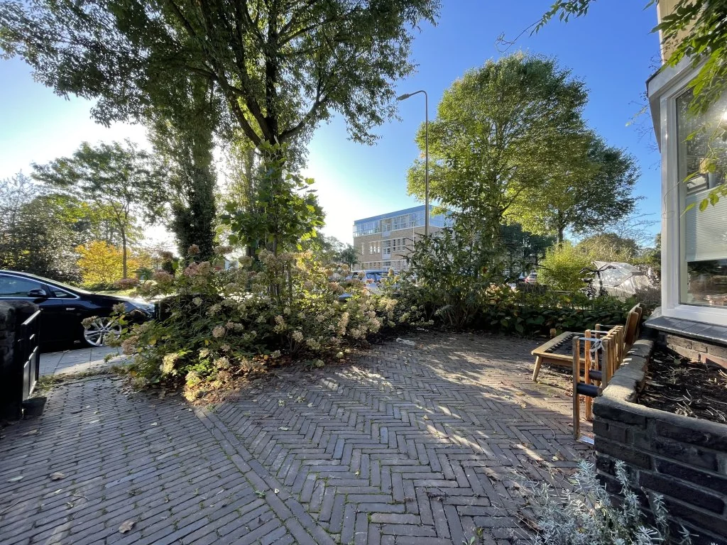 geblurde versie van de foto als achtergrond