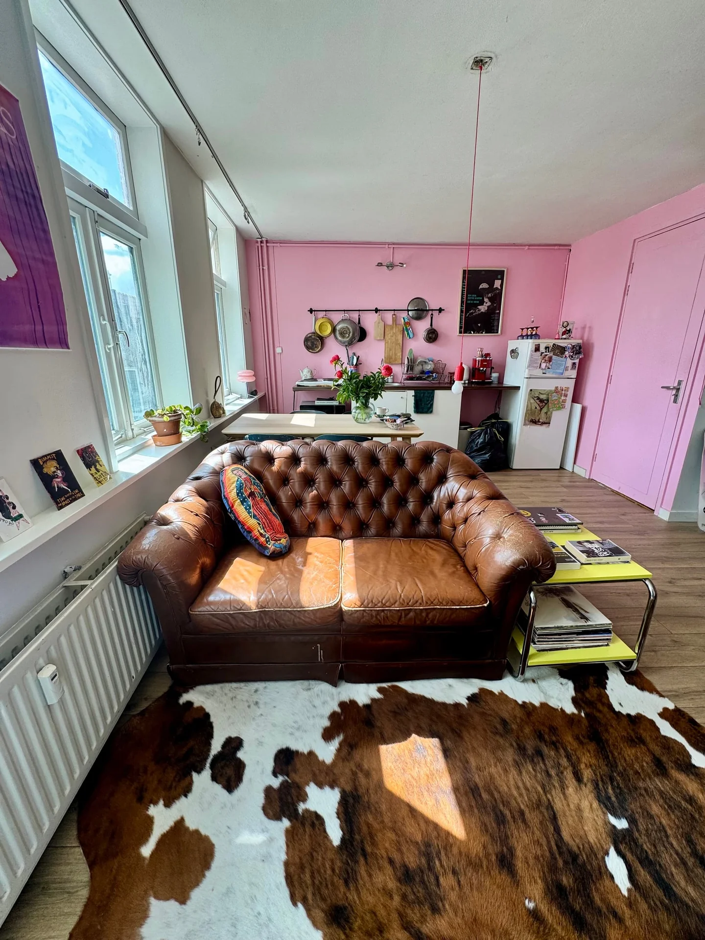 geblurde versie van de foto als achtergrond