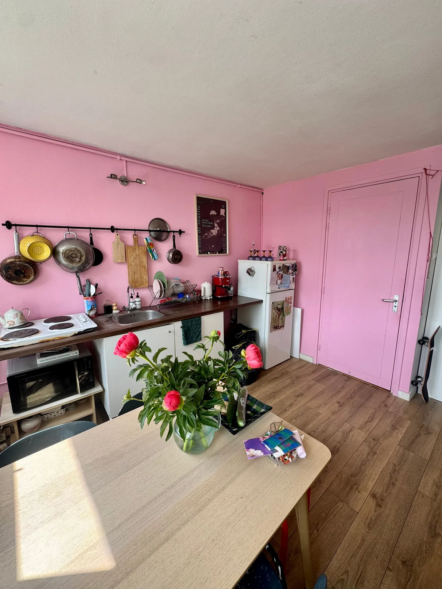 geblurde versie van de foto als achtergrond