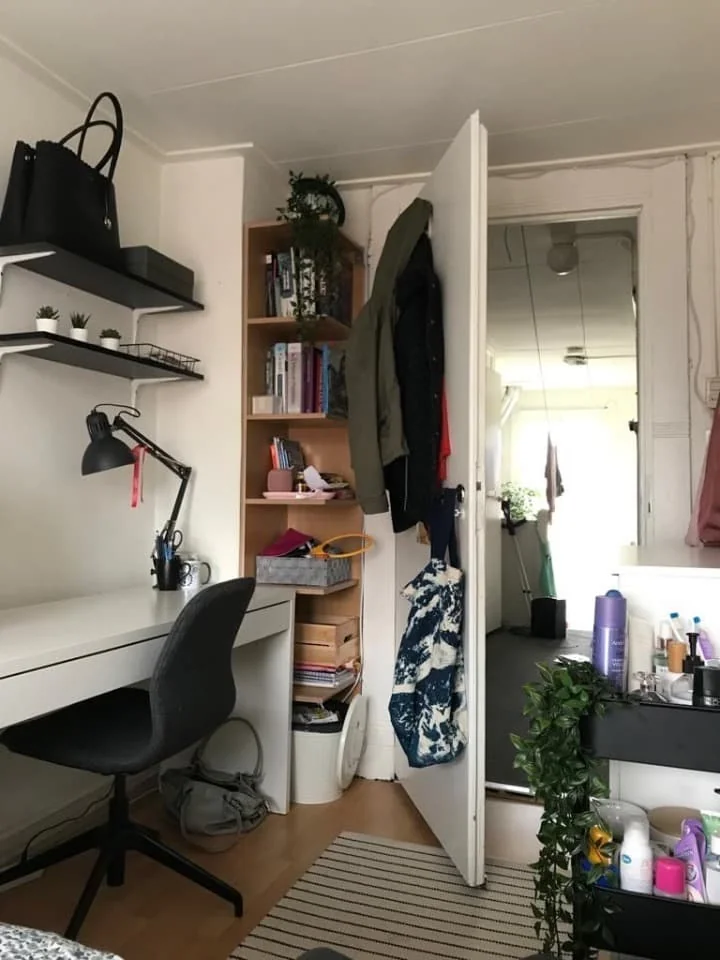geblurde versie van de foto als achtergrond