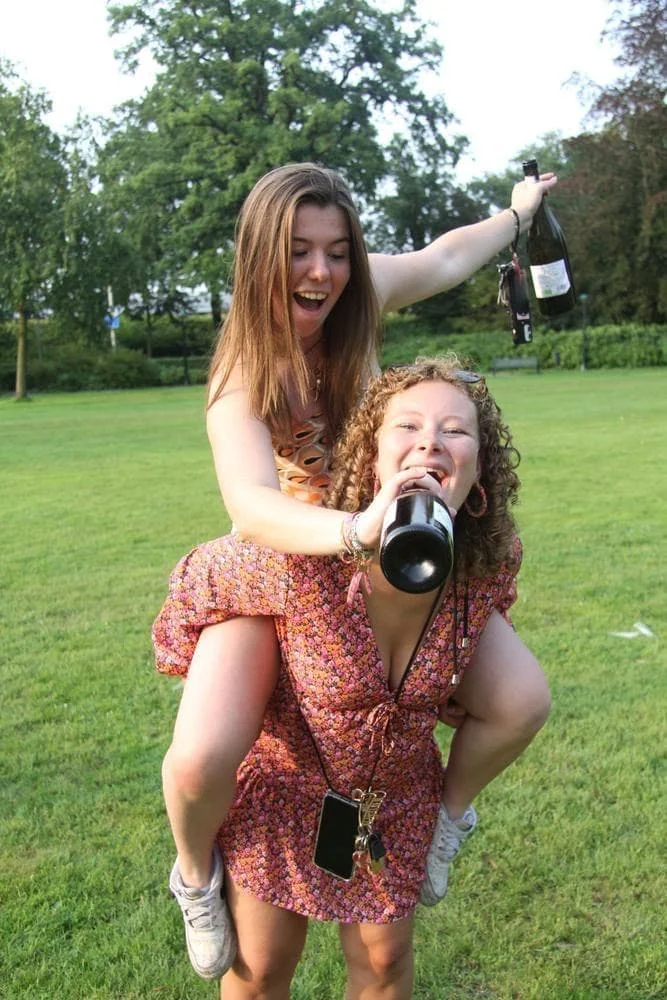geblurde versie van de foto als achtergrond