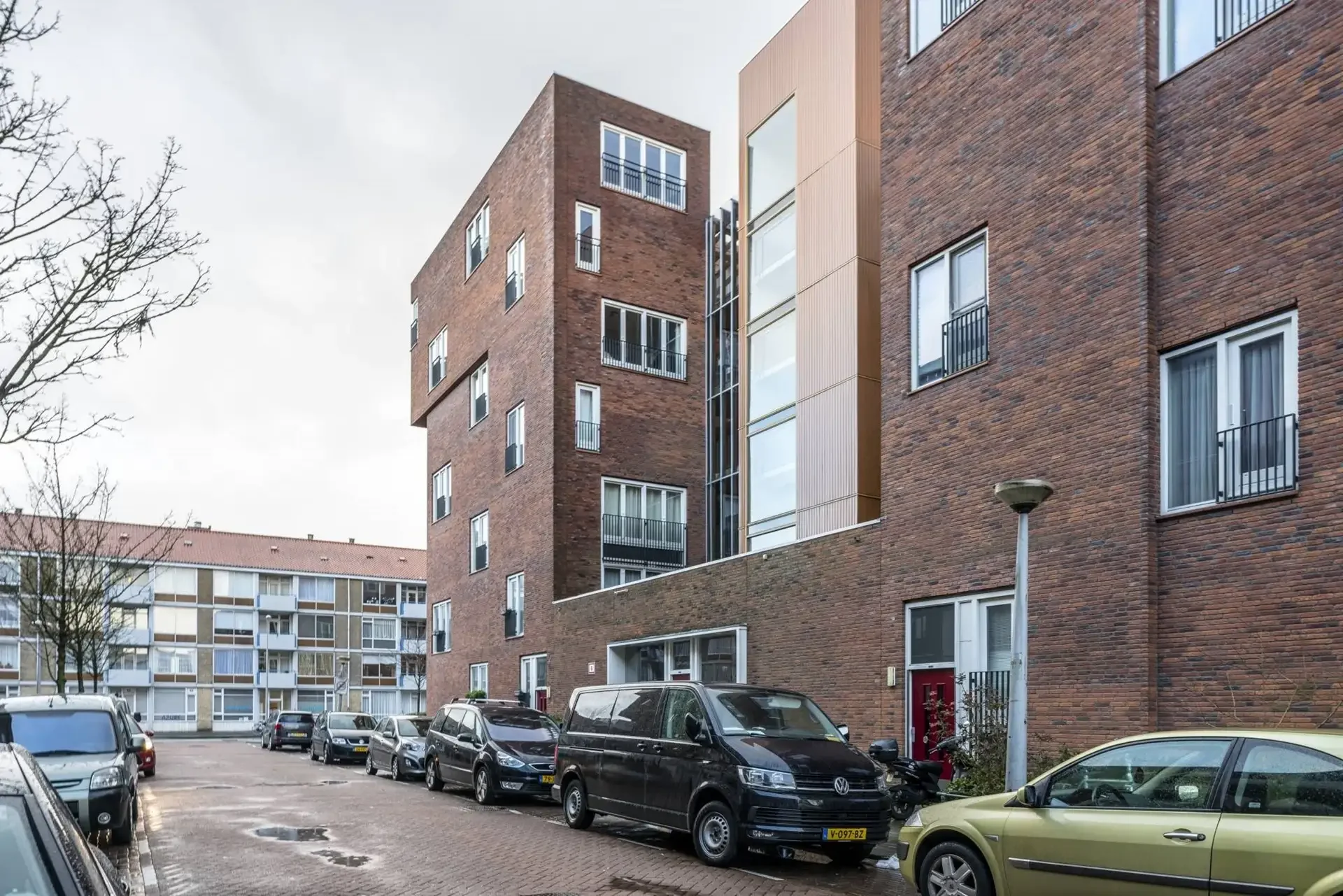 geblurde versie van de foto als achtergrond